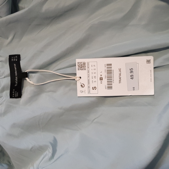 Zara Trafaluc womens Aqua Jacket Size S New Tag - Picture 10 of 16